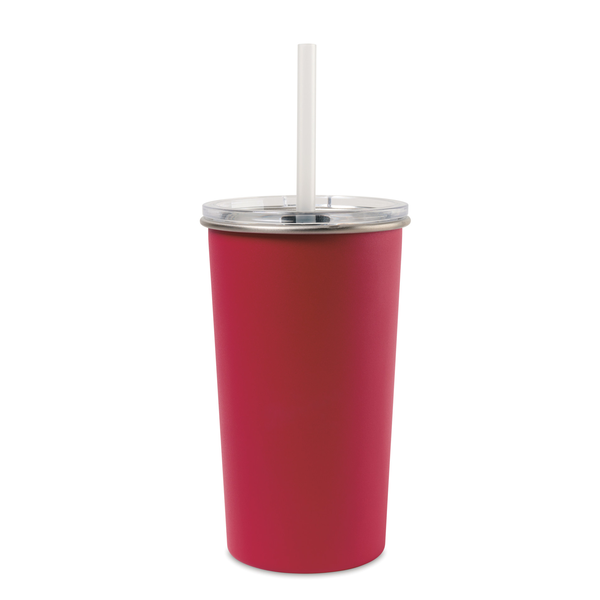 Arlo Classics Stainless Steel Tumbler w/ Straw, 20oz.