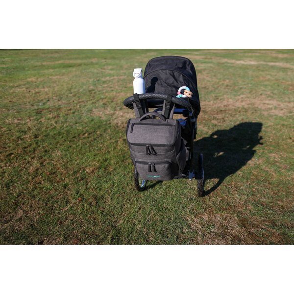 Reagan Heather Poly Diaper Backpack