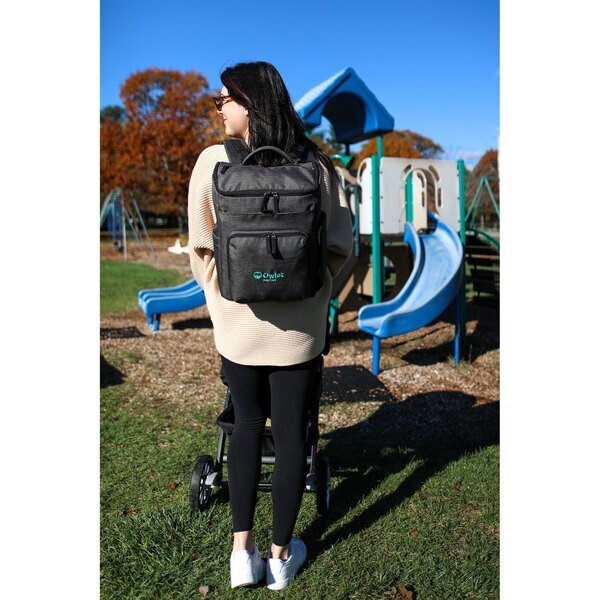 Reagan Heather Poly Diaper Backpack