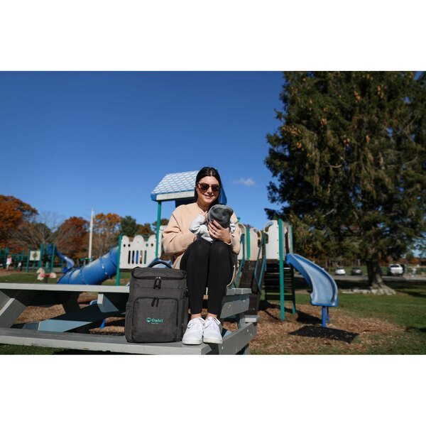 Reagan Heather Poly Diaper Backpack