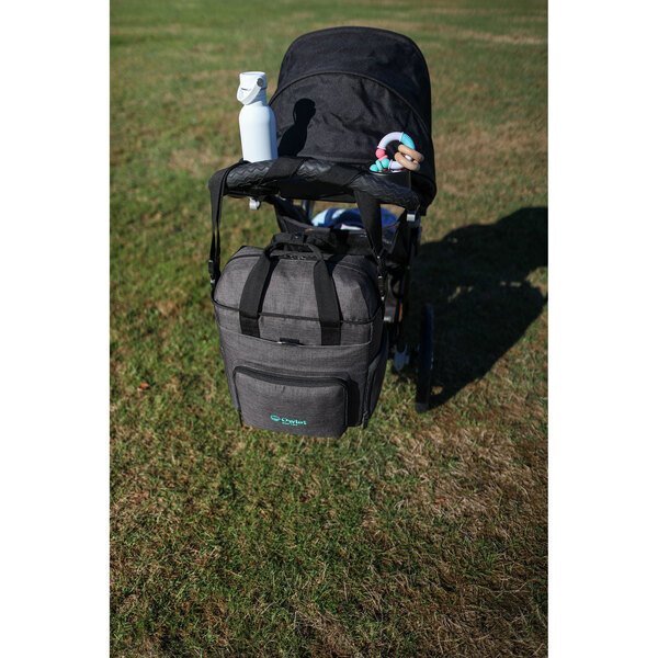 Reagan Heather Poly Diaper Bag Carryall Tote