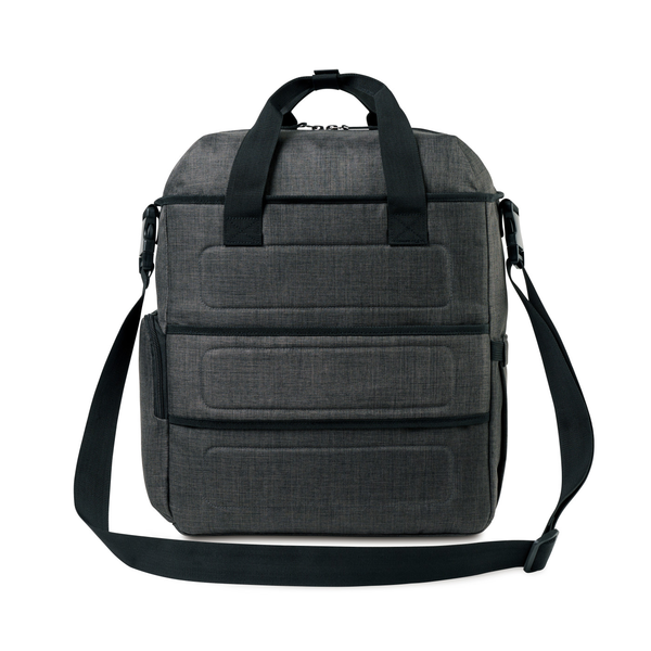 Reagan Heather Poly Diaper Bag Carryall Tote