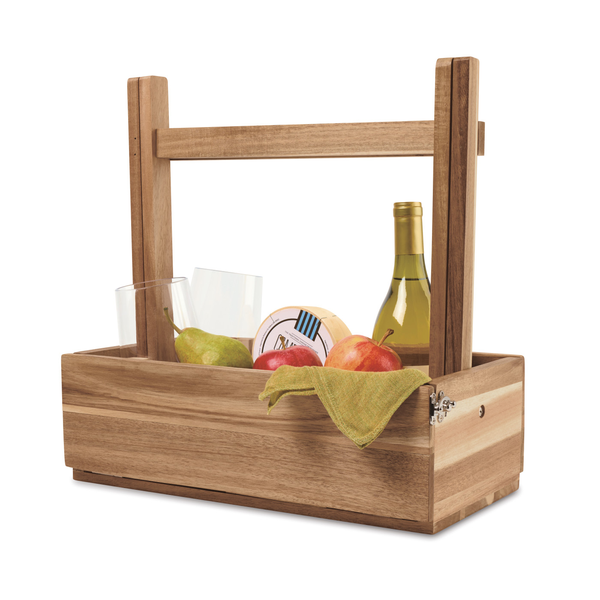 La Cuisine Acacia Wood Picnic Table & Carrier