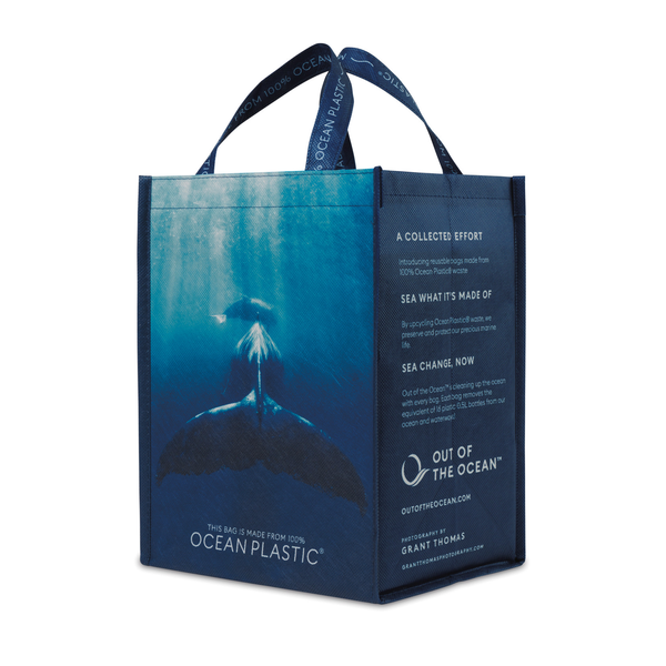 Out of the Ocean® Reusable 100% Ocean Plastic® Lunch Shopper