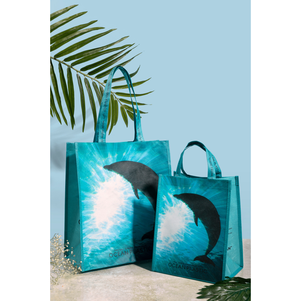Out of the Ocean® Reusable 100% Ocean Plastic® Lunch Shopper