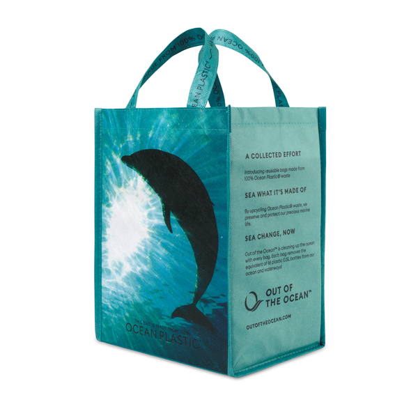 Out of the Ocean® Reusable 100% Ocean Plastic® Lunch Shopper
