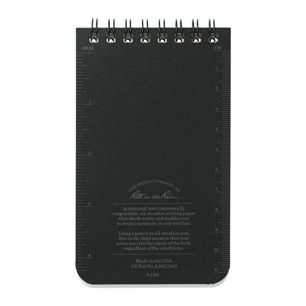 Rite in the Rain® Top Spiral Notebook, 3" x 5"