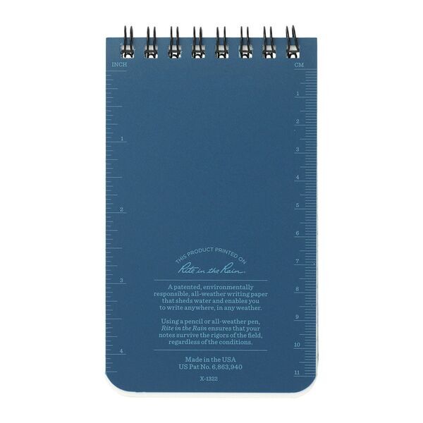 Rite in the Rain® Top Spiral Notebook, 3" x 5"