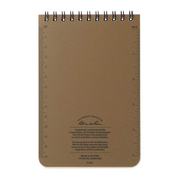 Rite in the Rain® Top Spiral Notebook, 4" x 6"