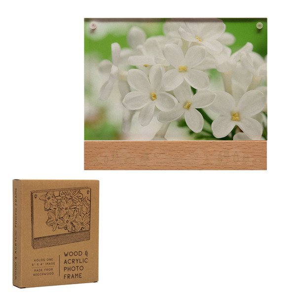 Wood & Acrylic Photo Frame, 4" x 6"