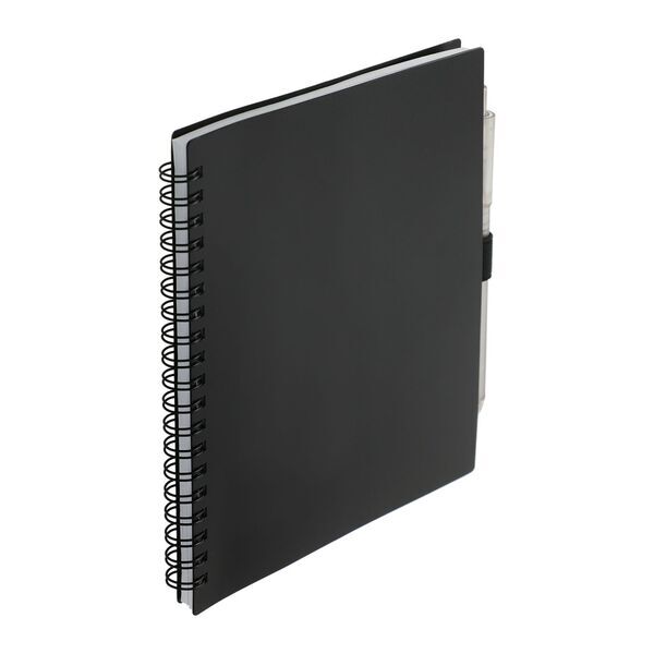 FSC® Recycled Spiral Notebook w/ rPET Pen, 5-1/2" x 7"