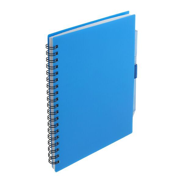 FSC® Recycled Spiral Notebook w/ rPET Pen, 5-1/2" x 7"