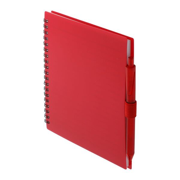 FSC® Recycled Spiral Notebook w/ rPET Pen, 5-1/2" x 7"