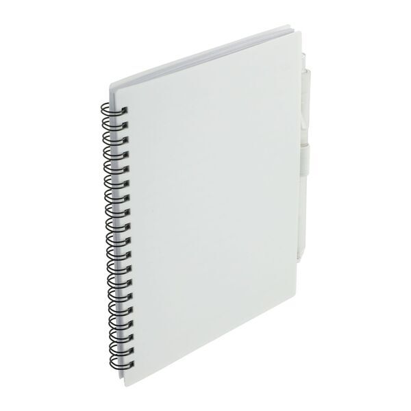 FSC® Recycled Spiral Notebook w/ rPET Pen, 5-1/2" x 7"