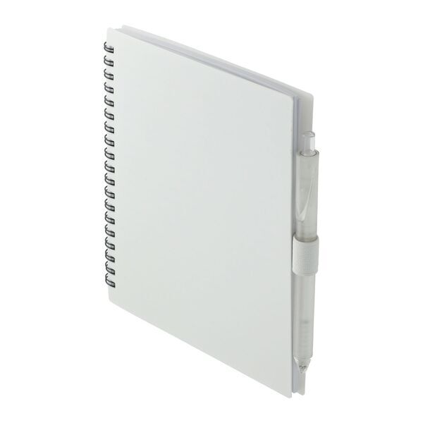FSC® Recycled Spiral Notebook w/ rPET Pen, 5-1/2" x 7"