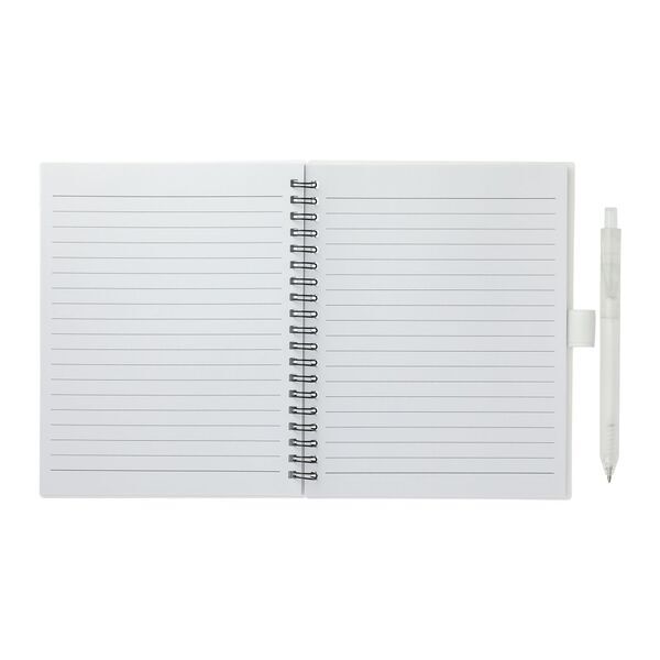 FSC® Recycled Spiral Notebook w/ rPET Pen, 5-1/2" x 7"