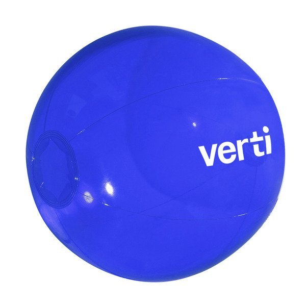 Translucent Bright Colors Beach Ball, 16"