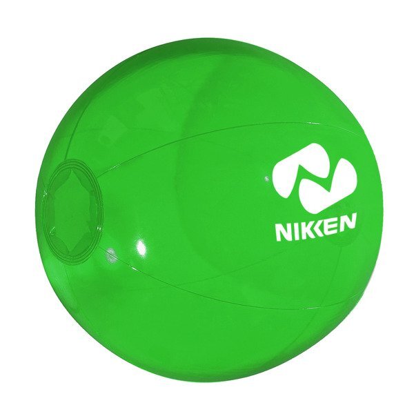 Translucent Bright Colors Beach Ball, 16"