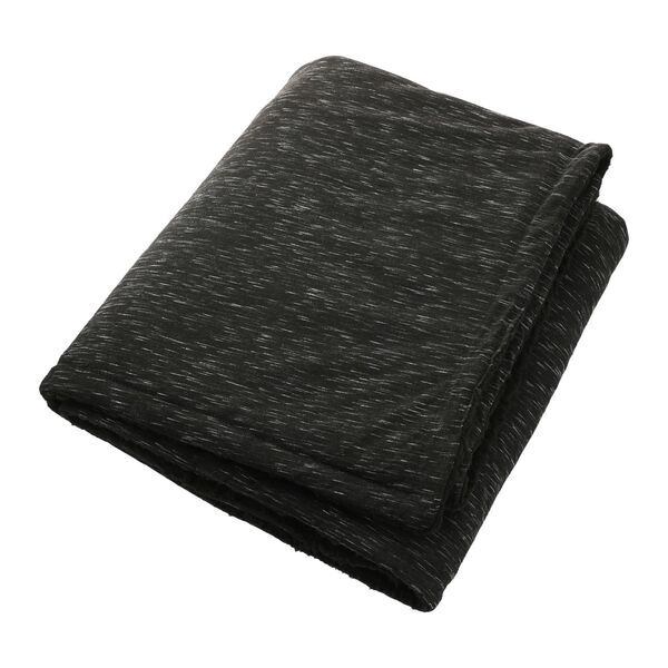 Heathered Sherpa Polyester Blanket, 50" x 60"