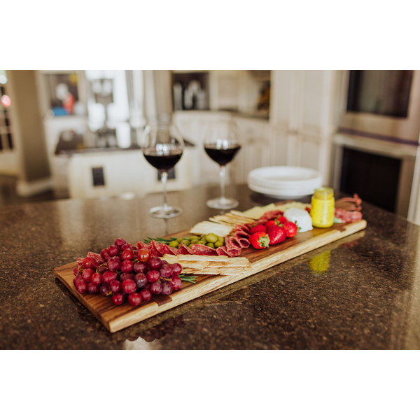 Madera Caribbean Walnut Rectangular Charcuterie Board, 29" x 9"