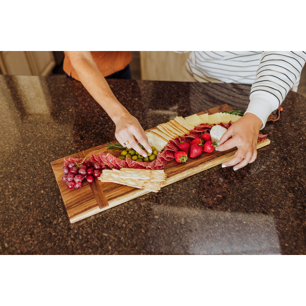 Madera Caribbean Walnut Rectangular Charcuterie Board, 29" x 9"