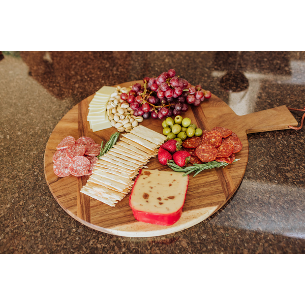 Madera Caribbean Walnut Round Charcuterie Board
