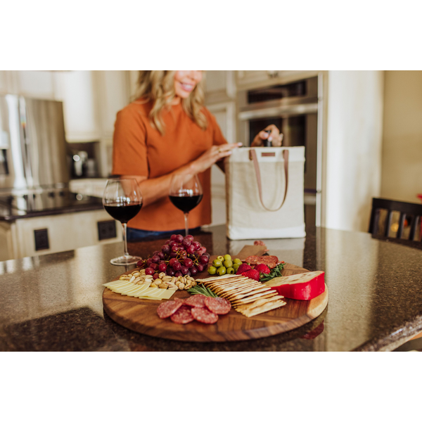 Madera Caribbean Walnut Round Charcuterie Board