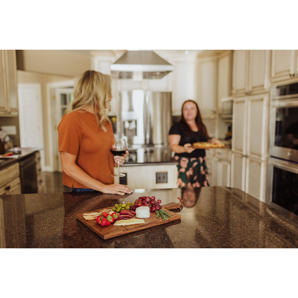 Madera Caribbean Walnut Rectangular Charcuterie Board, 18" x 11"