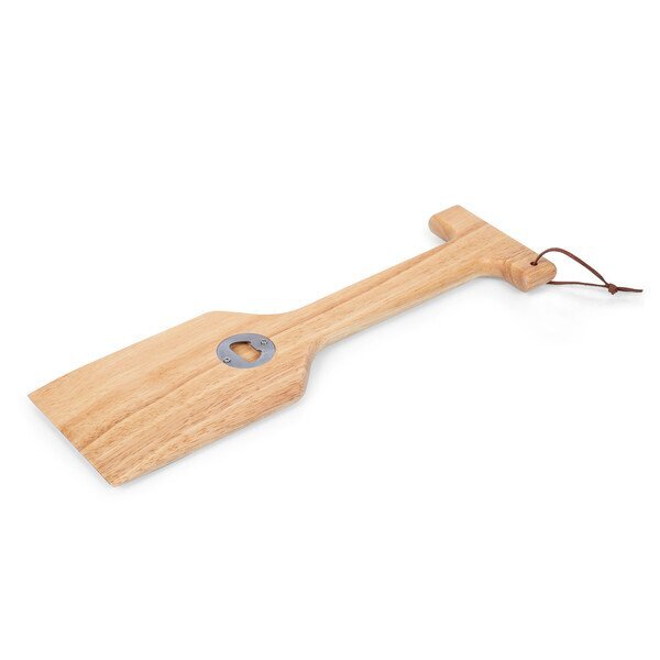 Hardwood BBQ Grill Scraper w/ Bottle Opener