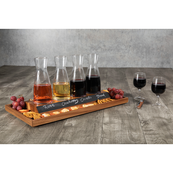 Cava Wine Tasting Kit w/ 4 Glass Carafes