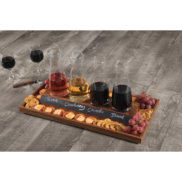 Cava Wine Tasting Kit w/ 4 Glass Carafes