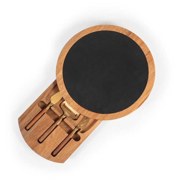 Insignia Acacia & Slate Serving Board w/ Cheese Tools