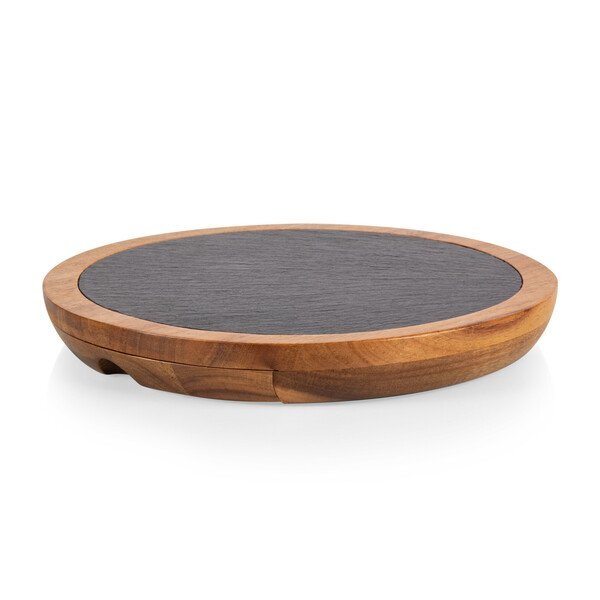 Insignia Acacia & Slate Serving Board w/ Cheese Tools