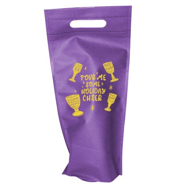 Thrifty Non-Woven Single Bottle Wine Bag