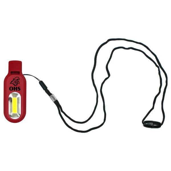 Whistle w/ COB Light and Wrist Strap