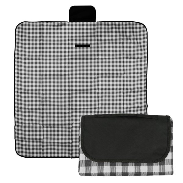 Gingham Roll-Up Picnic Blanket, 59" x 57"