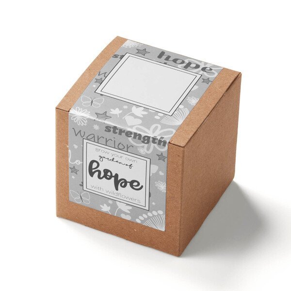 Garden of Hope Planter in Kraft Gift Box w/ Label