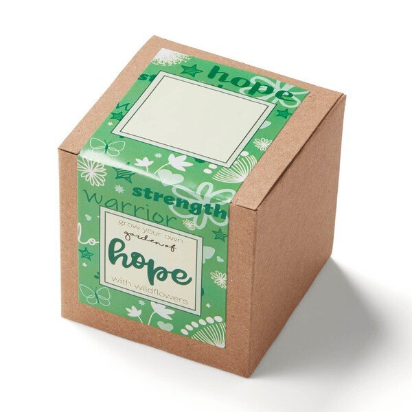 Garden of Hope Planter in Kraft Gift Box w/ Label