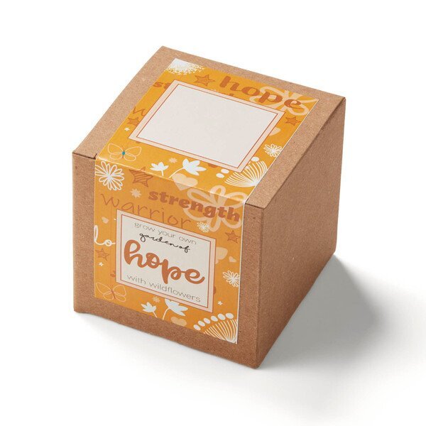 Garden of Hope Planter in Kraft Gift Box w/ Label