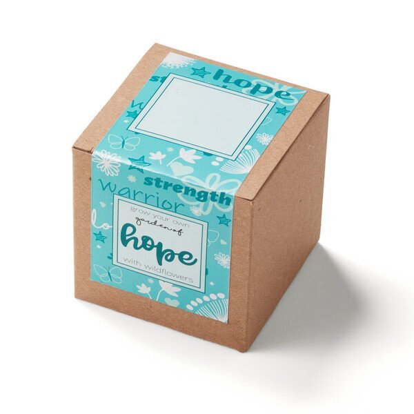 Garden of Hope Planter in Kraft Gift Box w/ Label