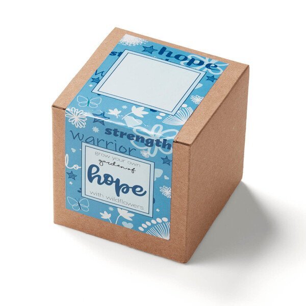 Garden of Hope Planter in Kraft Gift Box w/ Label