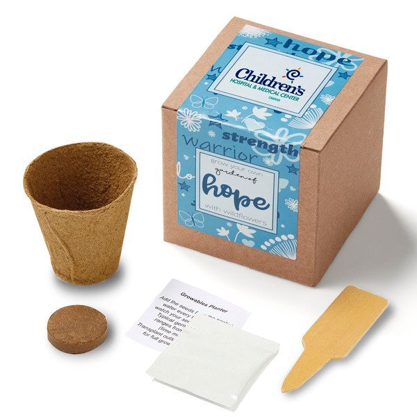 Garden of Hope Planter in Kraft Gift Box w/ Label