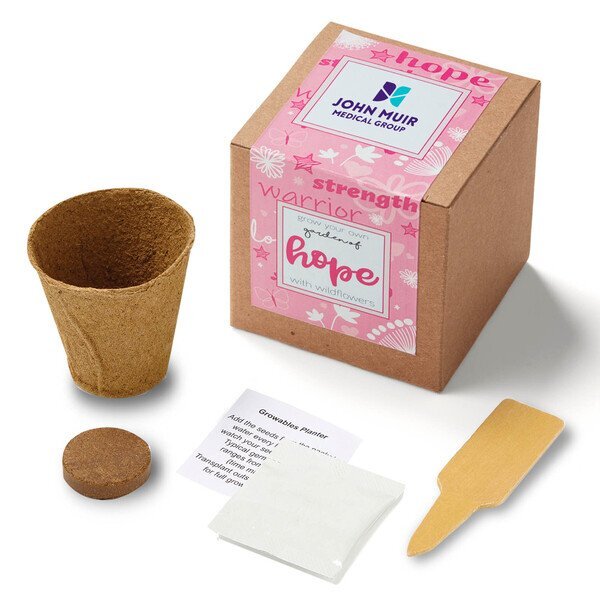 Garden of Hope Planter in Kraft Gift Box w/ Label