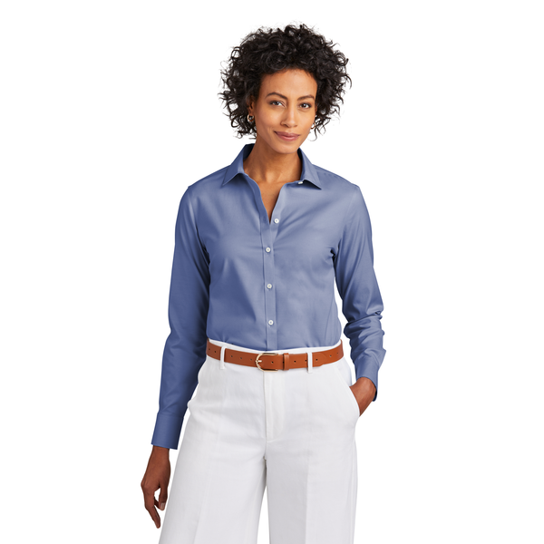 Brooks Brothers® Wrinkle-Free Cotton/Spandex Stretch Pinpoint Ladies' Shirt