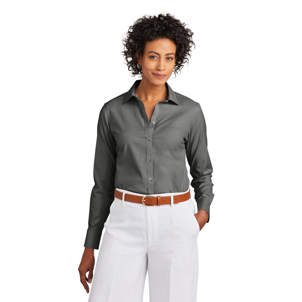 Brooks Brothers® Wrinkle-Free Cotton/Spandex Stretch Pinpoint Ladies' Shirt