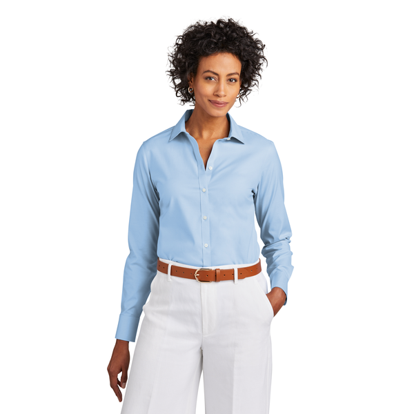 Brooks Brothers® Wrinkle-Free Cotton/Spandex Stretch Pinpoint Ladies' Shirt