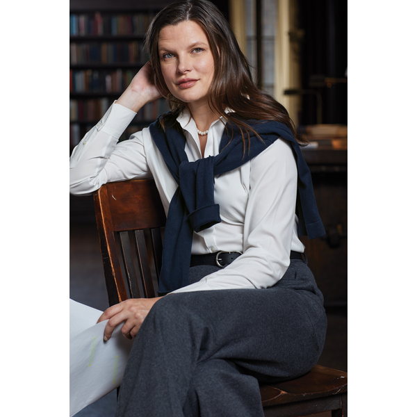 Brooks Brothers® Wrinkle-Free Cotton/Spandex Stretch Pinpoint Ladies' Shirt