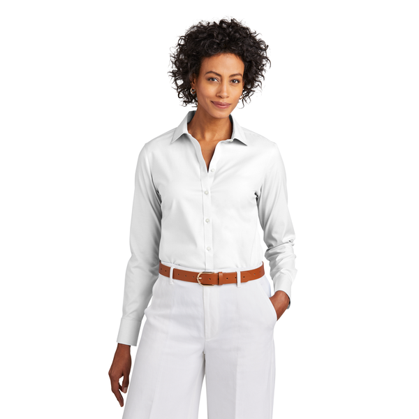 Brooks Brothers® Wrinkle-Free Cotton/Spandex Stretch Pinpoint Ladies' Shirt