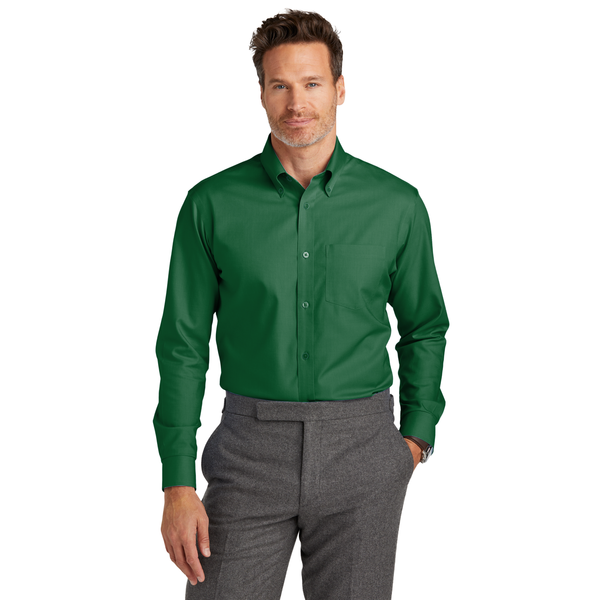 Brooks Brothers® Wrinkle-Free Cotton/Spandex Stretch Nailhead Men's Shirt