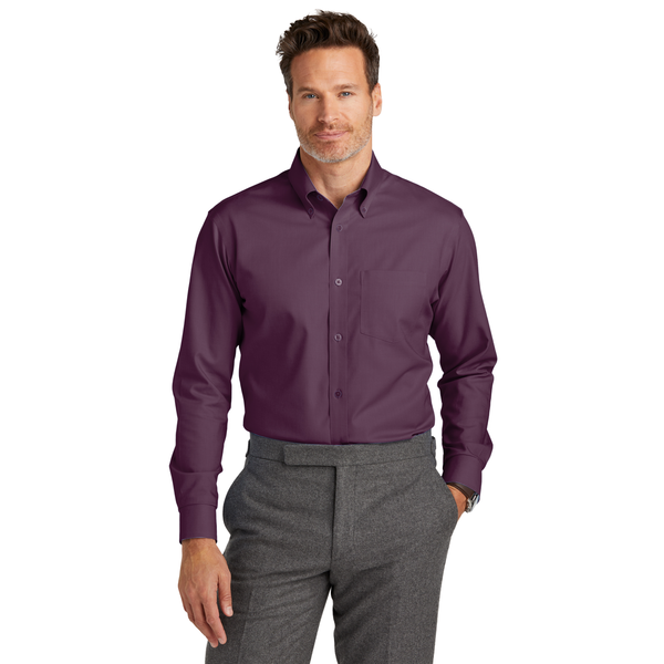 Brooks Brothers® Wrinkle-Free Cotton/Spandex Stretch Nailhead Men's Shirt